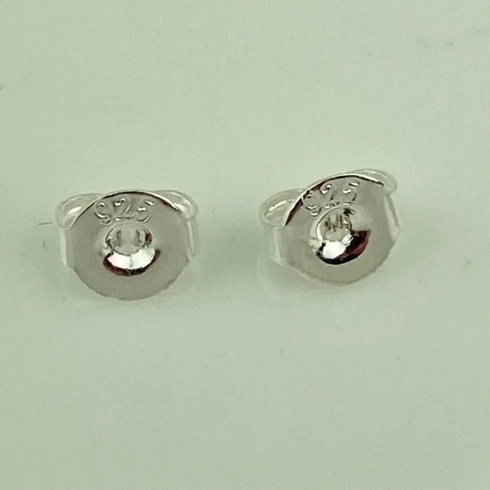 Sterling Silver Snowflake Post Earrings Textured Winter‎ Holiday